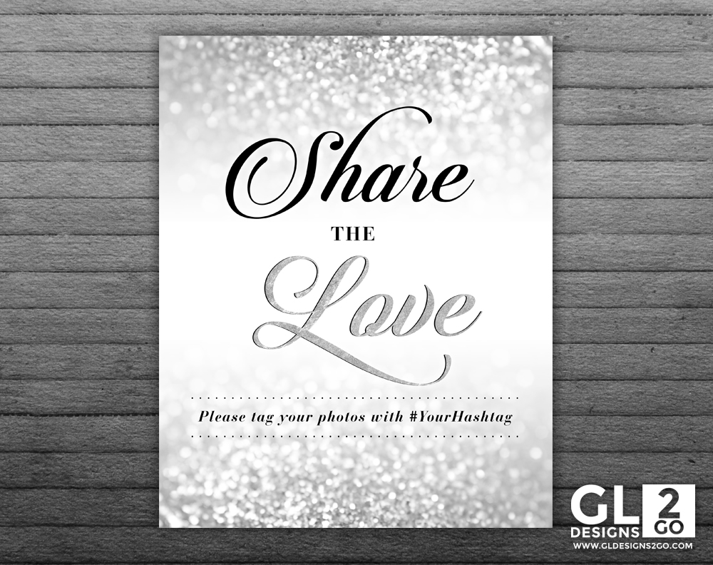 Silver share-the-love-hashtag-sign